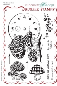The Shroom Clock Rubber Stamp sheet - A5
